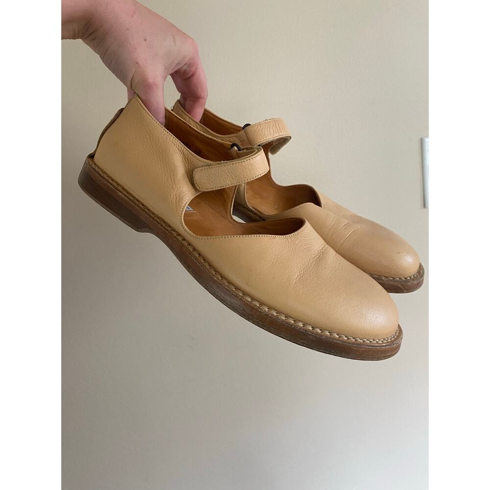 SPYR Italy Vintage Leather Mary Jane D’Orsay Shoes Sz 10/40